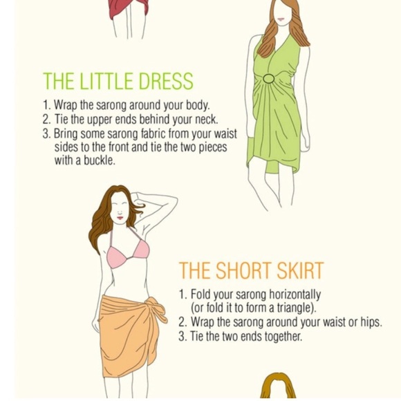 Vintage Turquoise Blue Green Sarong Pareo Wrap Coverup Travel Bohemian Hippie - Picture 6 of 9